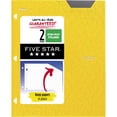 thumbnail image 1 of Five Star 2-Pocket Stay-Put Plastic Folder Fire Red - Pocket & Prong Folders, 1 of 5