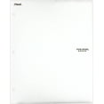 thumbnail image 1 of Five Star 2-Pocket Stay-put Tabs Folder with Three Hole Punched White (33943), 1 of 1