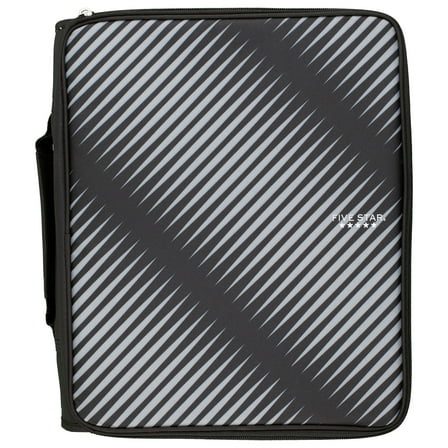 Five Star 2" Zipper Binder Plus Multi Access File, Black (72536)