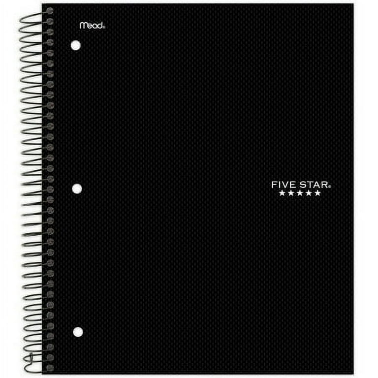 Five Star 2-Subject College Ruled Notebook - 9.5x6 Inch, 100 Sheets, Assorted Colors