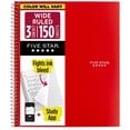 thumbnail image 1 of Five Star 3 Subjects 150pg Wide Ruled Spiral Notebook (Colors May Vary): Perforated, 3 Hole Punched, Flexible Cover, 1 of 7