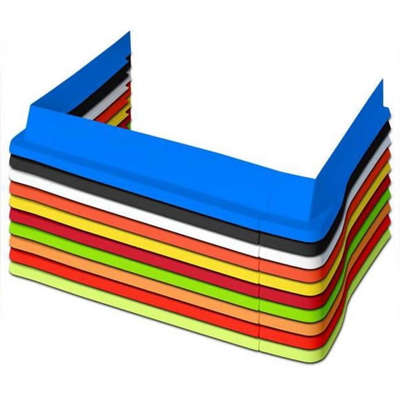 Five Star 3022-417-FR Modified Aero Valance, Fluorescent Red - 3 Piece