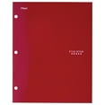 thumbnail image 1 of Five Star 4-Pocket Paper Folder, 12" x 9.5", Red (33477), 1 of 9