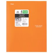 Five Star 4-Pocket Paper Folder, Bright Orange (37085)