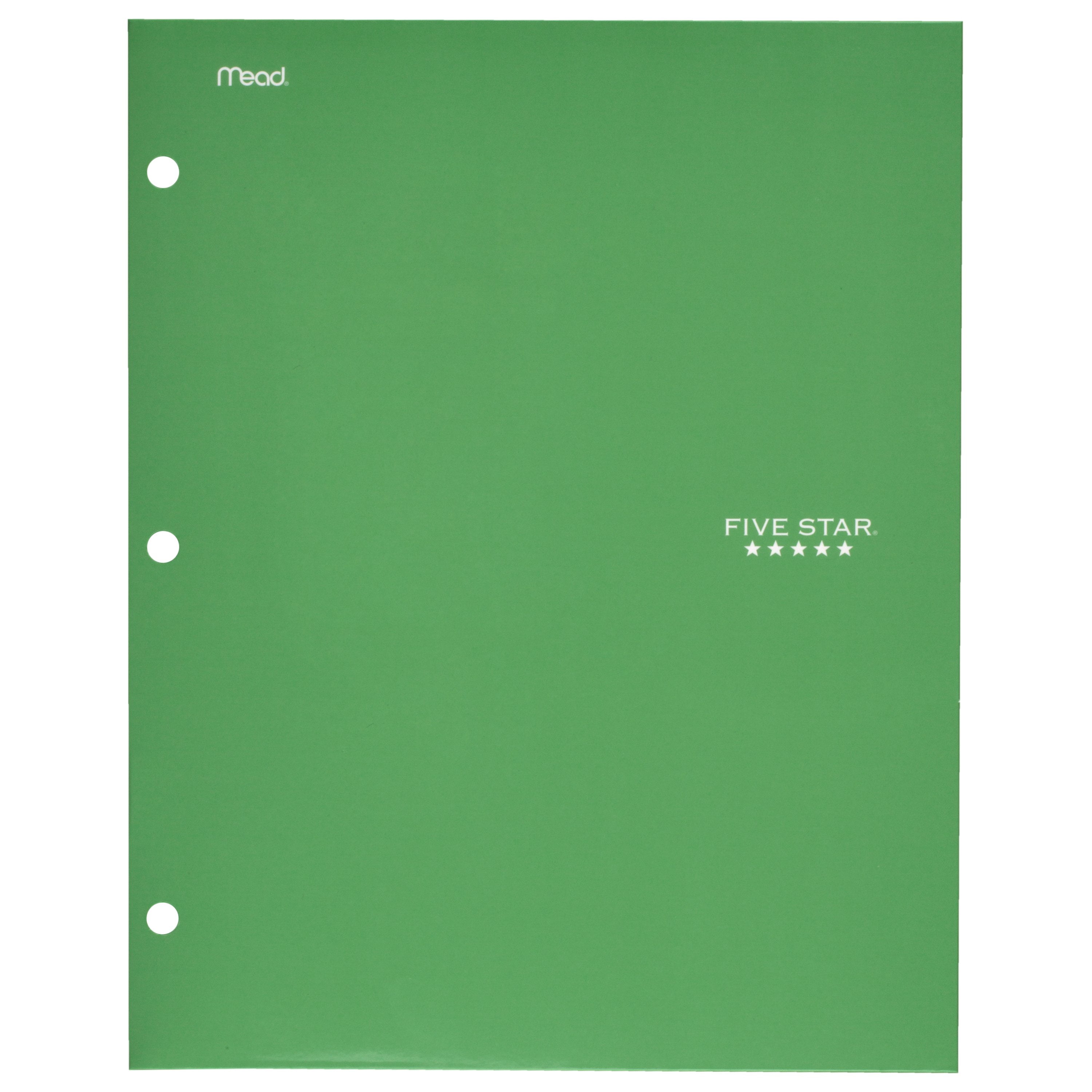 Green Mead Five Star 4 Pocket Solid Paper Folder - D3 Surplus Outlet