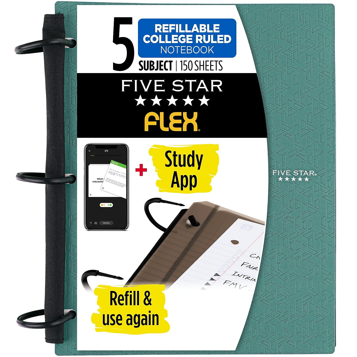 Five Star 5-Subject Notebook 8.5 x 11 08128