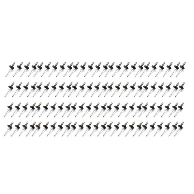 Five Star 814B-100L Large Head Multi-Grip Rivet - Black - Pack of 100