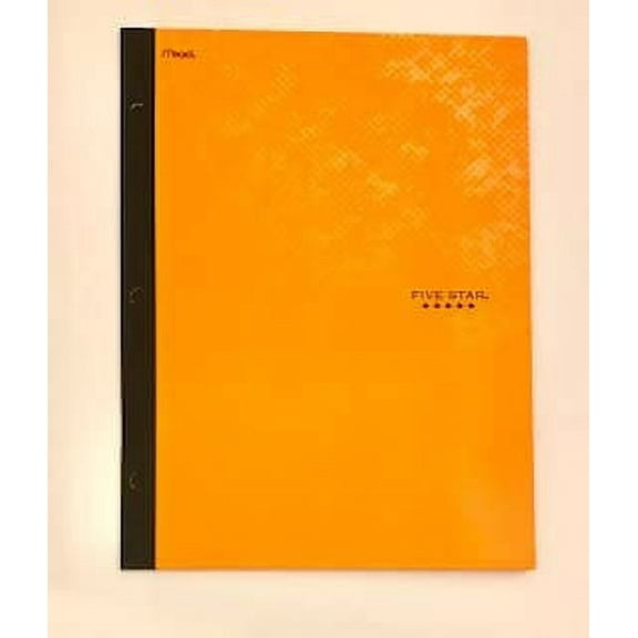 Five Star Active 2 Pocket, 3 Hole Punched, Orange Folder