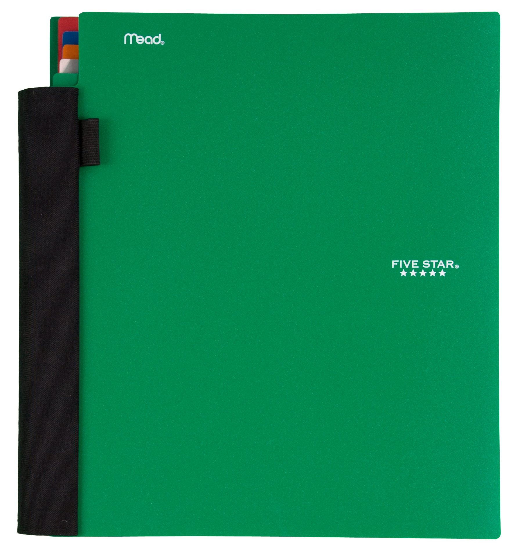 Five Star Advance 5 Subject Notebook, 11 x 10 Inches, 200 sheets, Black