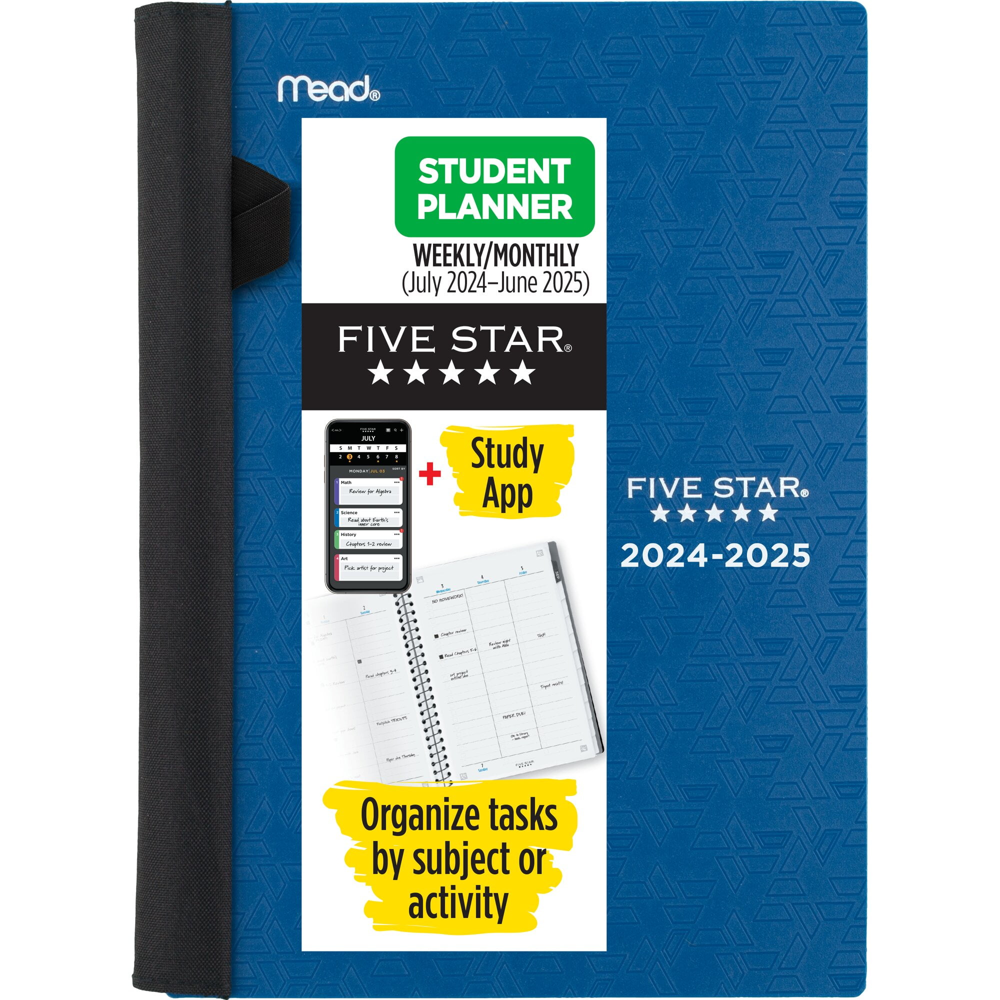Five Star Advance Academic 20242025 Weekly Monthly Student Planner