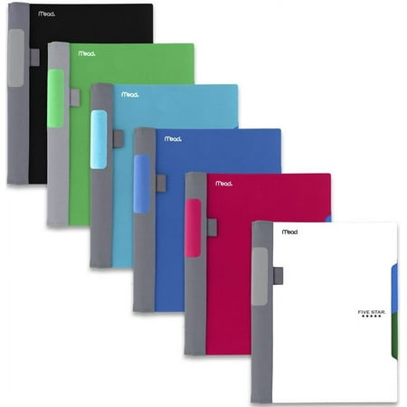 Five Star Advance Notebook, 1 Subject, College Ruled, Assorted, 6 Pack (72853)