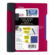 Five Star Advance Notebook- 7"x5", 100ct CR, Red