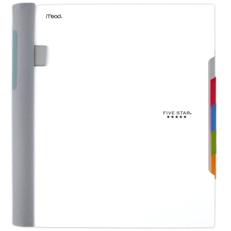 Five Star Advance Spiral Notebook + Study App, 5 Subject, College Ruled, 8.5" x 11"