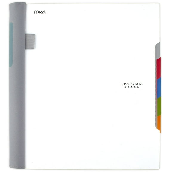Five Star Advance Spiral Notebook + Study App, 5 Subject, College Ruled, 8.5" x 11"