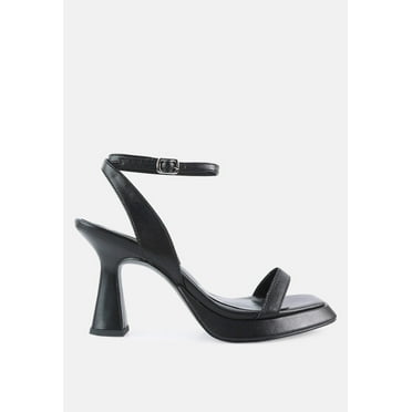 Five Star Ankle Strap Kitten Heel Sandals