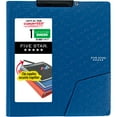 thumbnail image 1 of Five Star® Clip 'N Store 3-Ring Plastic Binder, 1" Rings, Pacific Blue, 1 of 5
