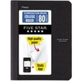 thumbnail image 1 of Five Star Composition Book Plus Study App, College Ruled, 80 Sheets, Poly, 7.5" x 9.75", Black, 1 of 8