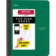 thumbnail image 1 of Five Star Composition Book Plus Study App, Wide Ruled, 80 Sheets, 7.5" x 9.75", Forest Green, 1 of 10