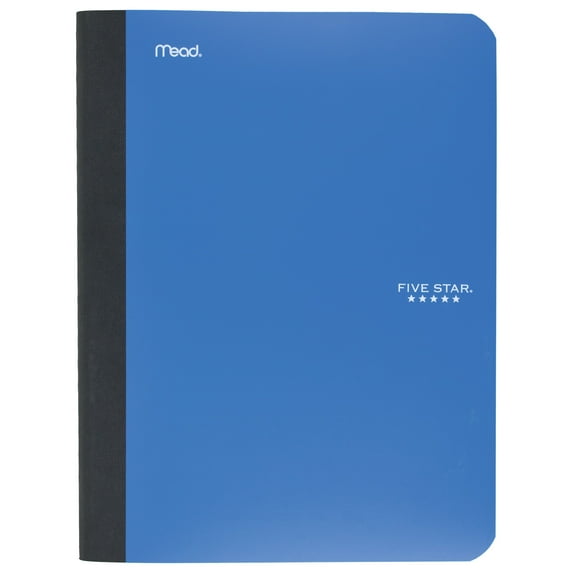 Five Star Composition Book, Wide Ruled, 100 Sheets, Blue (950000AS1-WMT)