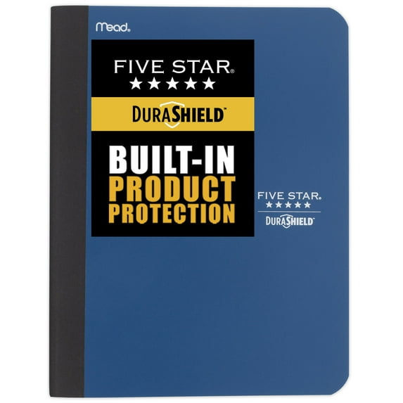Five Star DuraShield Composition Book, College Ruled, Pacific (850015NH0-WMT)