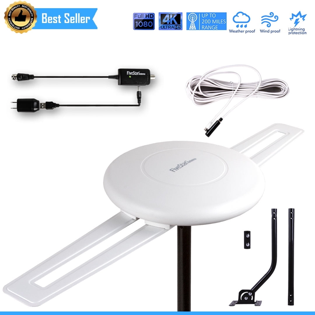 Five Star FSA-5818 Omni-Directional HDTV Antenna - 200+ Mile Range with 34" Pole