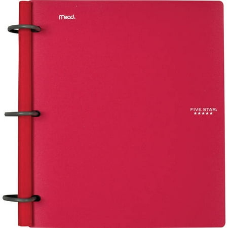 Five Star Flex 1 1/2" Hybrid NoteBinder, Red (72399)