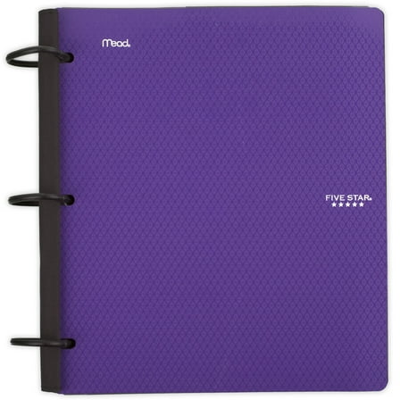 Five Star Flex Refillable Notebook + Custom Cover + Study App, 1", 60 Sheets, College Ruled