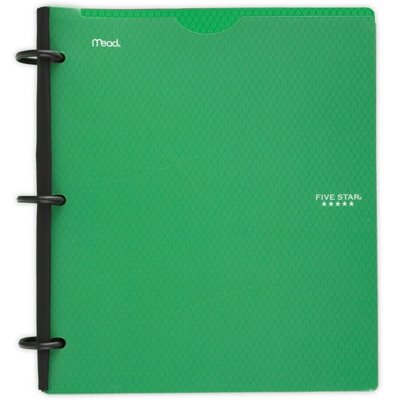 Five Star Flex Refillable Notebook + Custom Cover + Study App, 1", 60 Sheets, College