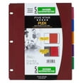 thumbnail image 1 of Five Star Flex NoteProtector Tabbed Divider, Assorted, 5 Pack (34006), 1 of 8