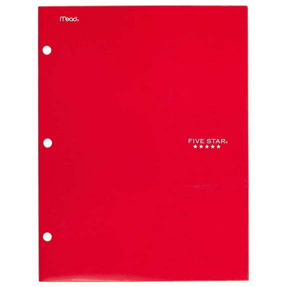 Five Star Folder, 4-Pocket, Red (72089)