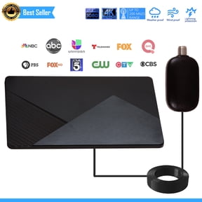 Five Star HD Indoor TV Antenna with Signal Booster, Digital HDTV Antenna for Smart TVs, 20FT Coaxial Cable, Easy Setup, Receive Free Local Channels