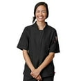 thumbnail image 1 of Five Star Ladies Angle Zip Front Chef Coat, Black, 3X, 1 of 1
