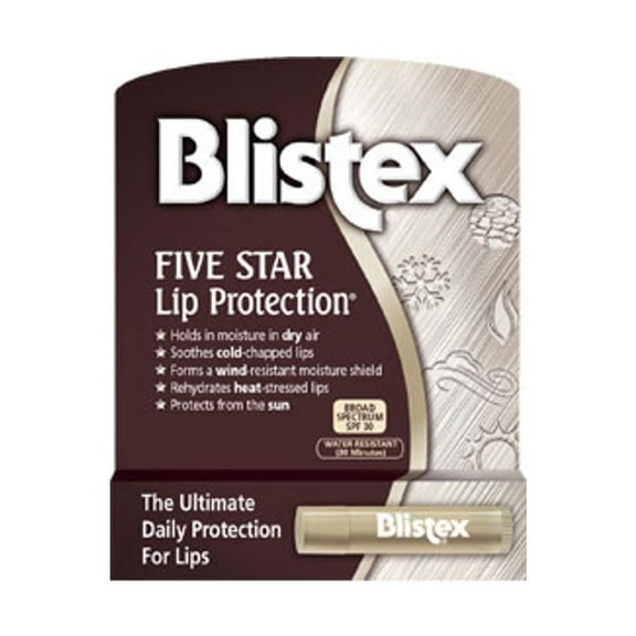 Five Star Lip Protection Lip Protectant/Sunscreen SPF 30 - Pack of 6, Personal Care By Blistex