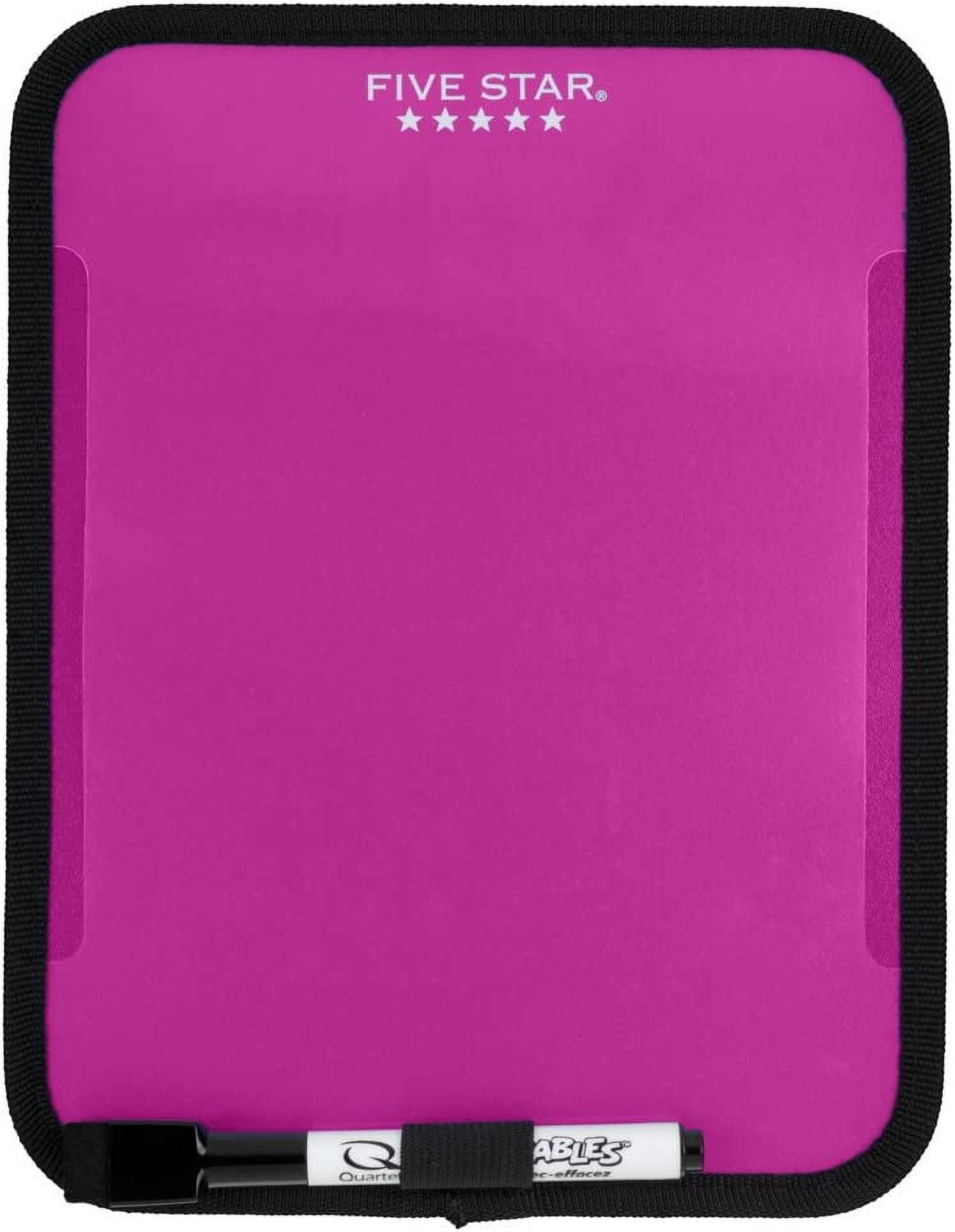 Five Star Locker Accessories, Locker Dry Erase Board, Clearview, 7" X 9", Berry Pink
