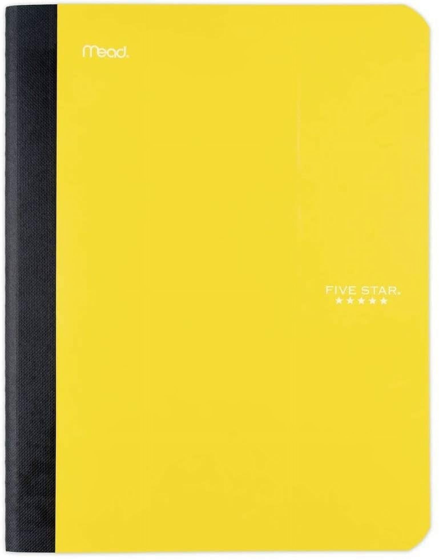 Five Star Mead Wide Ruled Composition Notebook (Yellow)