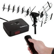 Five Star Motorized Rotation Remote Control Antenna 4K HDTV, 200 Miles Black