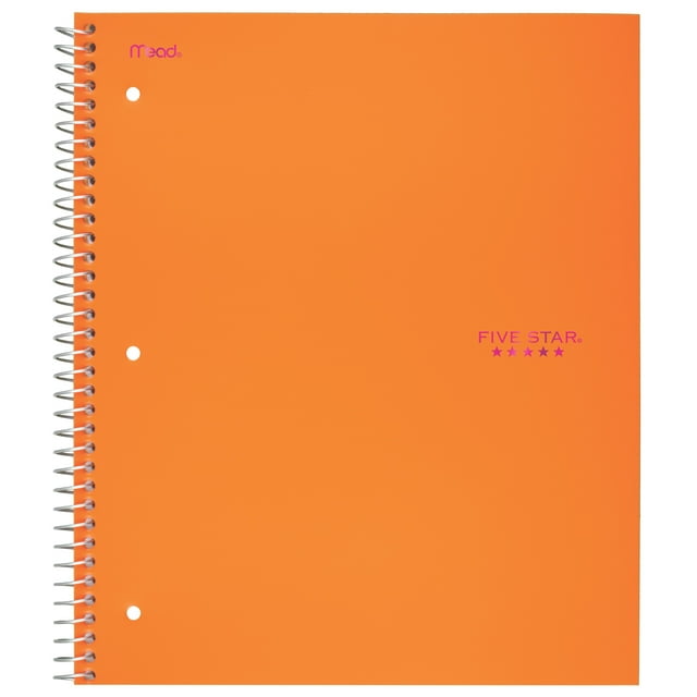 Five Star Notebook, 3 Subject, College Ruled, Assorted (06881 ...