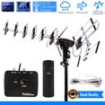 thumbnail image 1 of Five Star. Outdoor HDTV Antenna - 200 Mile Range, 360° Rotation, 4K Ready, Supports 2 TVs, Built-in Amplifier & LTE Filter, Black, 1 of 9