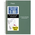 thumbnail image 1 of Five Star Personal Spiral Notebook, College Ruled, 4.375" x 7", Seaglass Green, 1 of 6