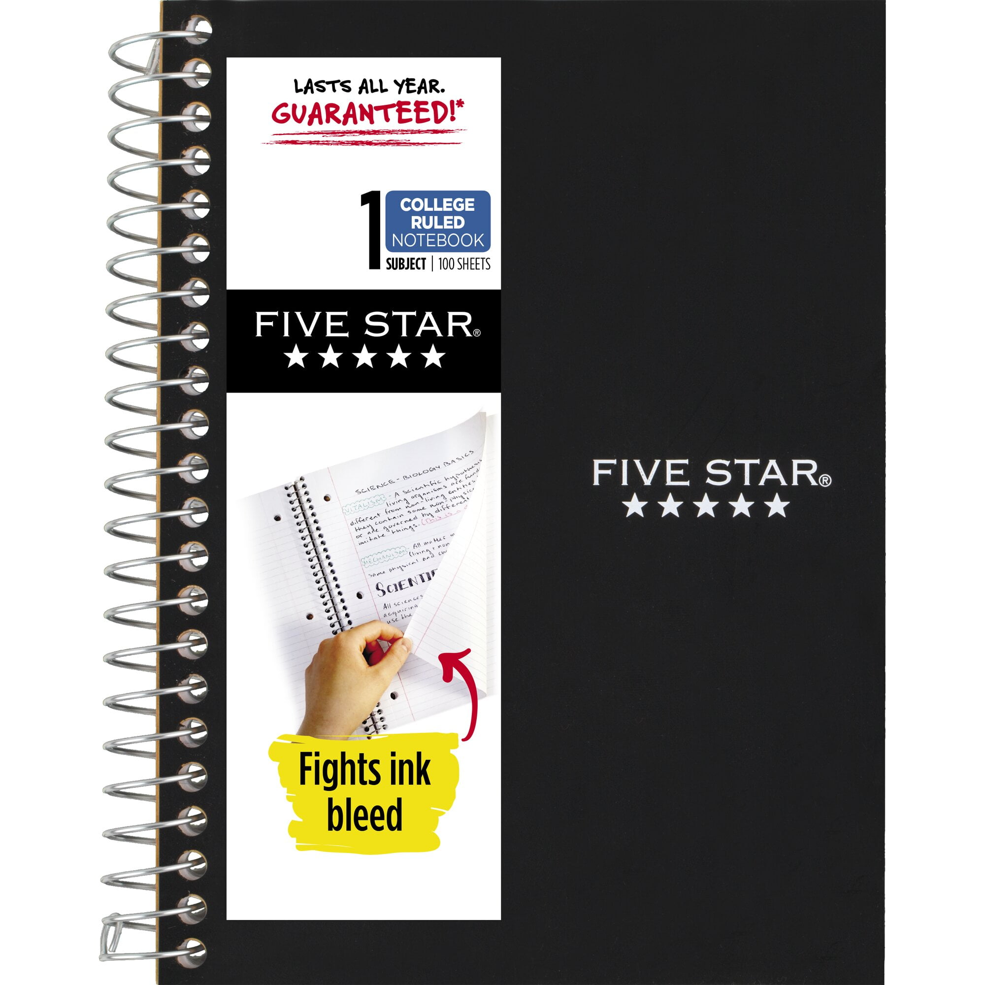 Five Star Personal Wirebound College Ruled Notebook
