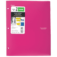 thumbnail image 1 of Five Star Plastic Folder 2-Pocket Stay-Put 11.75" x 9.5" Pink, 1 of 4
