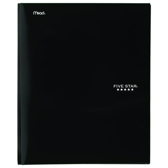 Five Star Pocket and Prong Paper Folder, Black (34675)