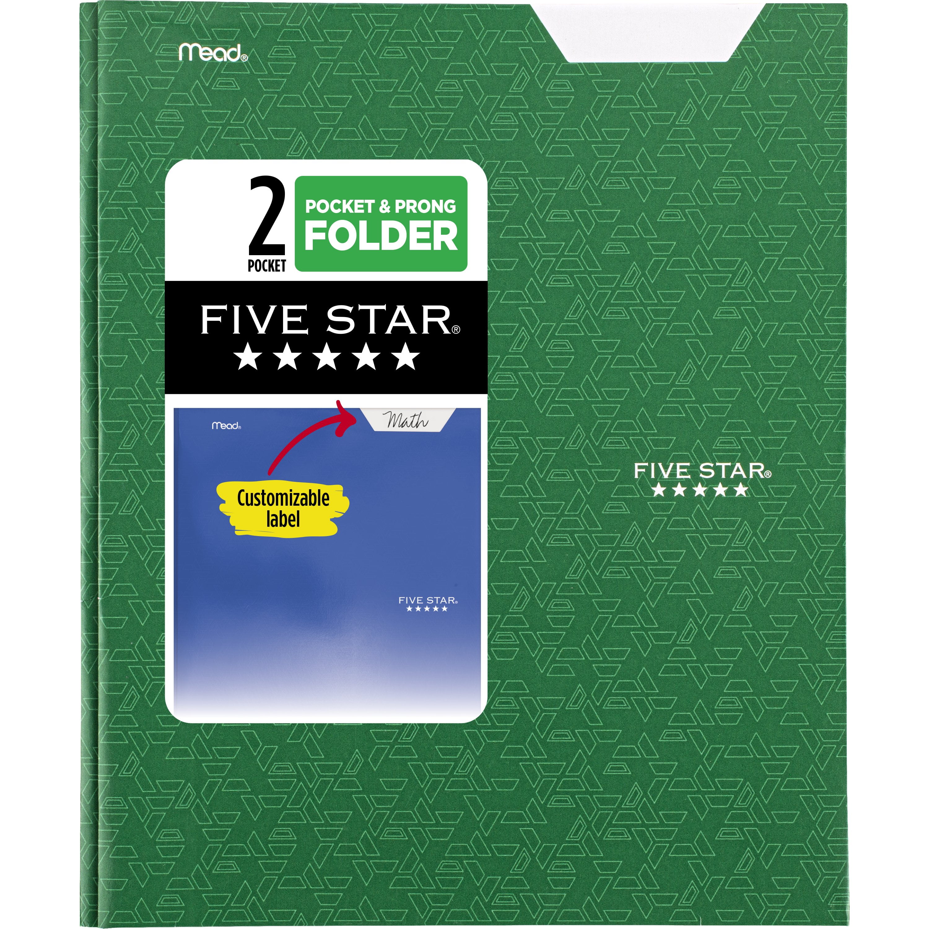 Five Star Pocket and Prong Paper Folder, Forest Green (340020C