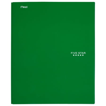 Five Star Pocket and Prong Paper Folder, Green (34565)