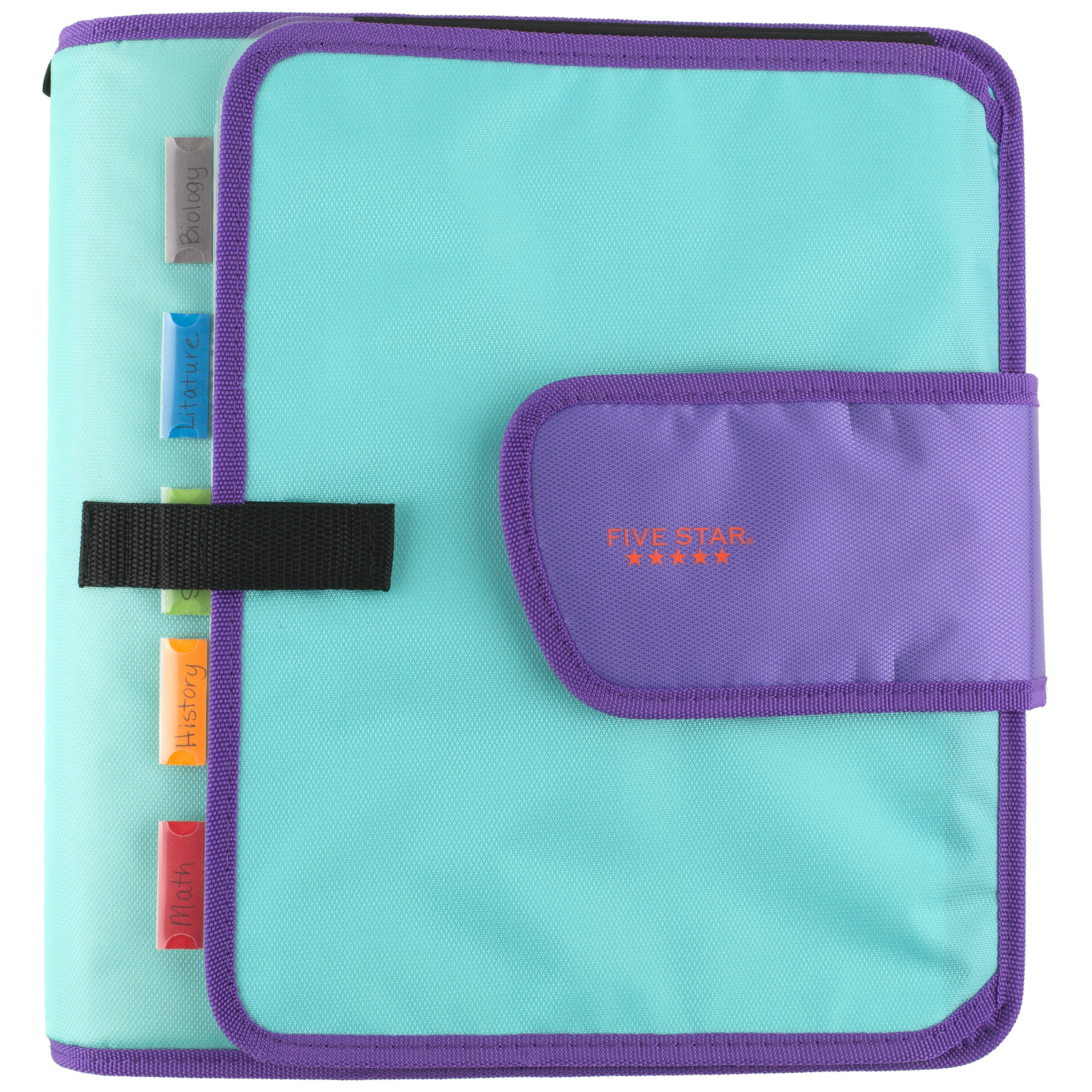 Five Star Quick Tab Sewn Binder, 580 Sheets, 2" Round Ring, Assorted (29210IT8)