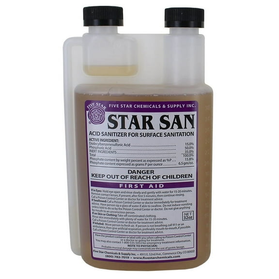 Five Star Sanitizer For Surface Sanitation (32 oz)
