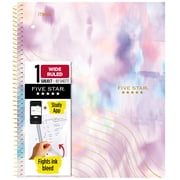 Five Star Shape It Up Spiral Notebook Plus Study App 1 Subject Wide Ruled 8 x 10