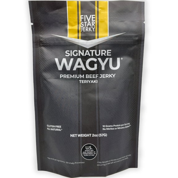 Five Star Signature Wagyu Teriyaki Beef Jerky 2oz 4pk