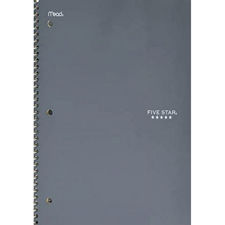 Five Star Spiral Notebook, 1 Subject, Graph Ruled Paper, 100 Sheets, 11 x  8-1/2, Color Selected For You (06190) 