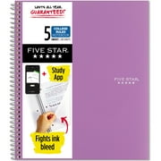 Five Star Spiral Notebook Plus Study App 5 Subject College Ruled 8 12 x 11